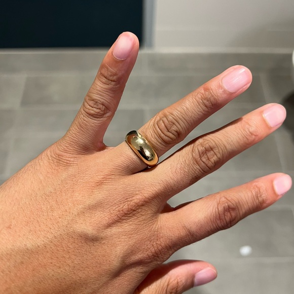 DOME RING- ANINE BING - SOLID 14K YELLOW GOLD - Picture 8 of 8